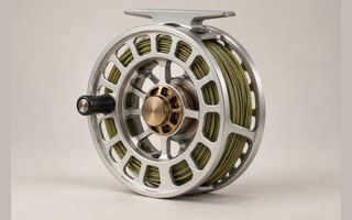 Reel plateado